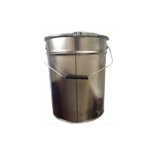 Găleată metalică cu inel și capac, volum 21L, dimensiuni 29x36cm, greutate 1, 063kg