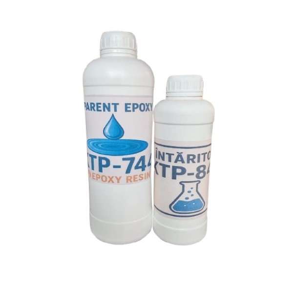 Rasina epoxidica transparenta 0.750 L, lichid, pentru blaturi de masa si bijuterii Rasina epoxidica transparenta 0.750 L, lichid, pentru blaturi de masa si bijuterii